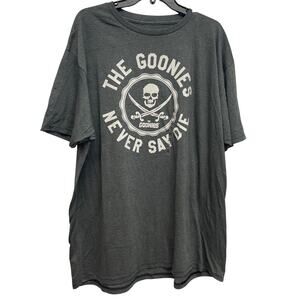 New Mens 2X The Goonies Never Say Die Cotton Blend Short Sleeve Crew Neck Tee